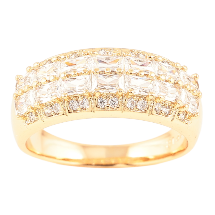 Каблучка Xuping Позолота 18K «Інкрустація цирконієм» фото №10 Каблучка Xuping Позолота 18K «Інкрустація цирконієм» фото №10