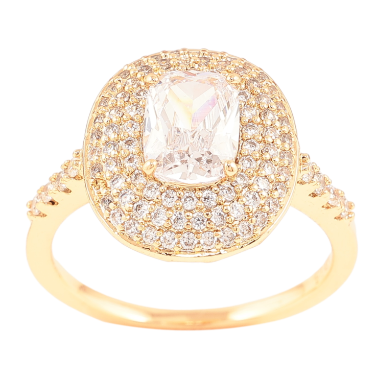 Каблучка Xuping Позолота 18K «Інкрустація цирконієм з фіанітом» фото №22 Каблучка Xuping Позолота 18K «Інкрустація цирконієм з фіанітом» фото №22