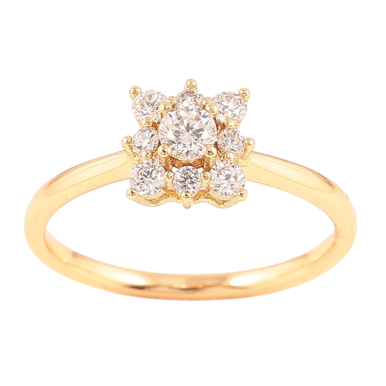Каблучка Xuping Позолота 18K «Іскристість» фото №4 Каблучка Xuping Позолота 18K «Іскристість» фото №4