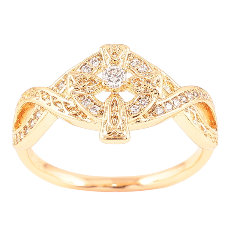 Каблучка Xuping Позолота 18K «Хрест з цирконієм» фото №15 Каблучка Xuping Позолота 18K «Хрест з цирконієм» фото №15
