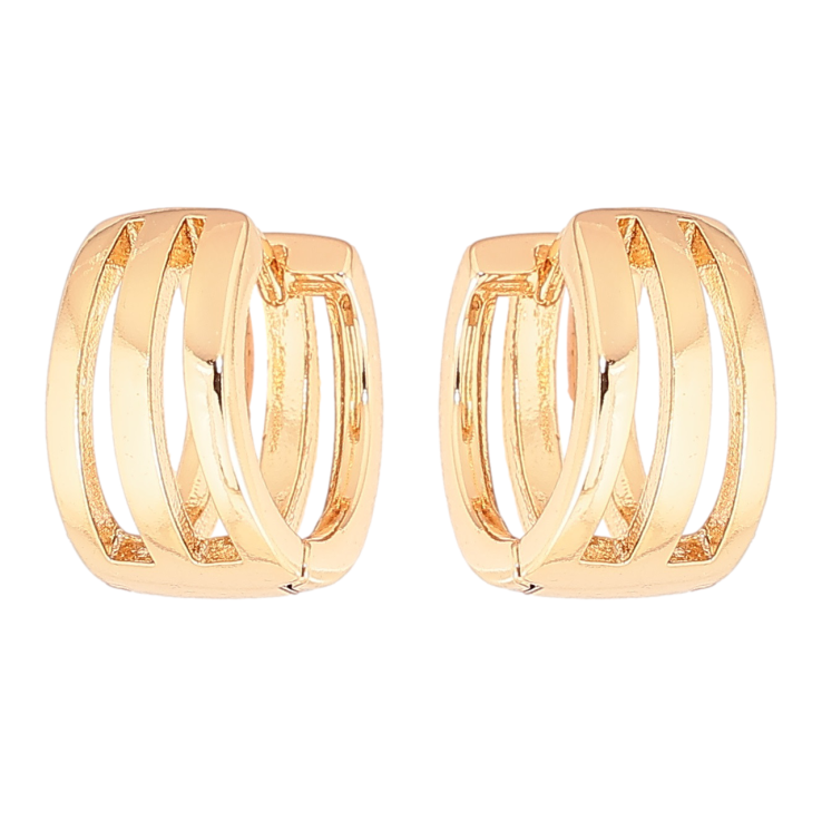 Серьги Xuping Позолота 18K колечки Резной узор фото №15 Серьги Xuping Позолота 18K колечки Резной узор фото №15