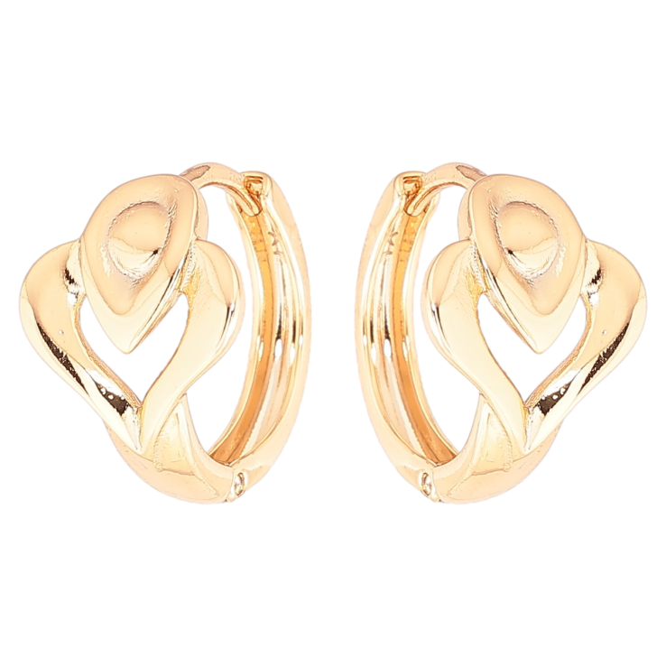 Серьги Xuping Позолота 18K колечки Декоративный узор фото №11