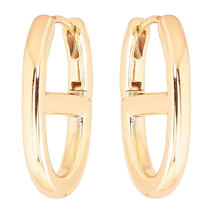 Серьги Xuping Позолота 18K колечки Декоративные овалы фото №1 Серьги Xuping Позолота 18K колечки Декоративные овалы фото №1