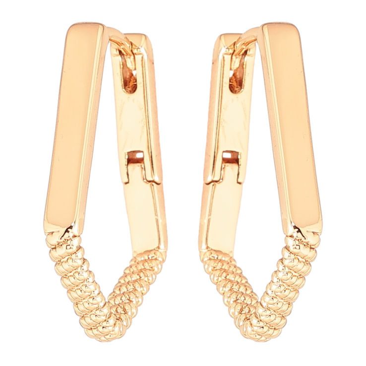 Серьги Xuping Позолота 18K колечки Декоративный узор фото №23 Серьги Xuping Позолота 18K колечки Декоративный узор фото №23