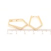 Серьги Xuping Позолота 18K колечки Декоративный узор фото №2