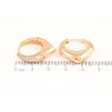 Серьги Xuping Позолота 18K колечки Узор с инкрустацией цирконием фото №2 Серьги Xuping Позолота 18K колечки Узор с инкрустацией цирконием фото №2