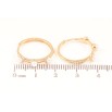 Серьги Xuping Позолота 18K колечки Три жемчужины фото №2 Серьги Xuping Позолота 18K колечки Три жемчужины фото №2