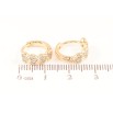 Сережки Xuping Позолота 18K колечка «Сердечка з цирконієм» фото №2 Сережки Xuping Позолота 18K колечка «Сердечка з цирконієм» фото №2