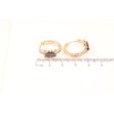 Сережки Xuping Позолота 18K колечка «Візерунок з цирконієм і чорними фіанітами» фото №2 Сережки Xuping Позолота 18K колечка «Візерунок з цирконієм і чорними фіанітами» фото №2