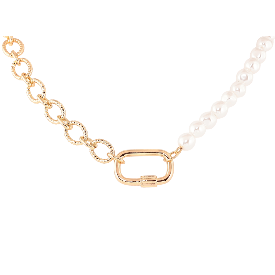 Колье Xuping Позолота 18K Цепочка с жемчужной нитью длинна 43-48см х 5-7мм фото №1
