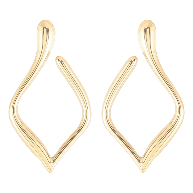 Серьги Xuping TTM Stainless Steel цвет 14К пусеты Грация фото №16 Серьги Xuping TTM Stainless Steel цвет 14К пусеты Грация фото №16