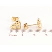 Серьги Xuping TTM Stainless Steel цвет 14К пусеты Сердечки фото №2 Серьги Xuping TTM Stainless Steel цвет 14К пусеты Сердечки фото №2