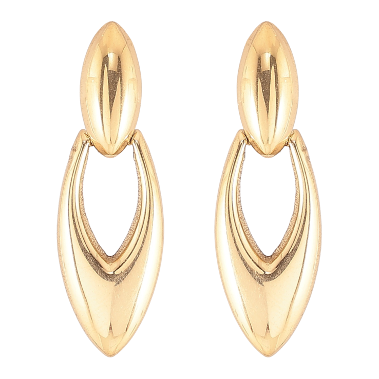 Серьги Xuping TTM Stainless Steel цвет 14К пусеты Декоративные подвески фото №7