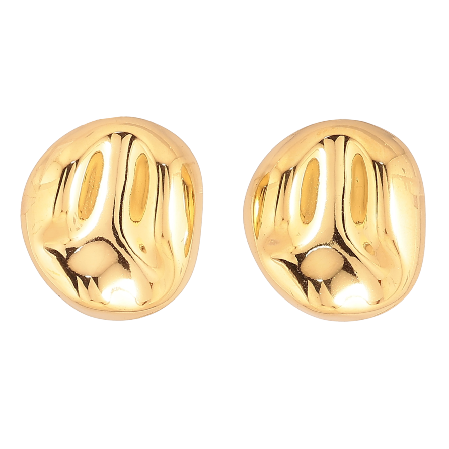 Сережки Xuping TTM Stainless Steel колір 14К пусети «Фігурні» фото №1