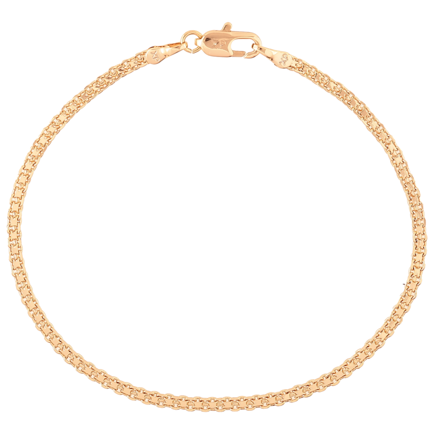 Браслет Xuping Позолота 18K Цепочка Итальянский Бисмарк длинна 18.5см х 2мм фото №1 Браслет Xuping Позолота 18K Цепочка Итальянский Бисмарк длинна 18.5см х 2мм фото №1