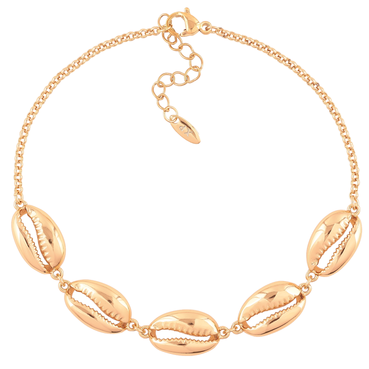 Браслет Xuping Позолота 18K Ракушки Каури длинна с доп. цепочкой 20-23см х 2мм фото №18 Браслет Xuping Позолота 18K Ракушки Каури длинна с доп. цепочкой 20-23см х 2мм фото №18