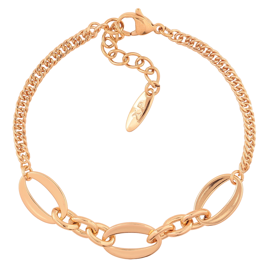 Браслет Xuping Позолота 18K Комбинированная цепочка длинна с доп. цепочкой 17-20см х 3мм фото №1 Браслет Xuping Позолота 18K Комбинированная цепочка длинна с доп. цепочкой 17-20см х 3мм фото №1