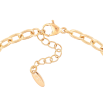 Браслет Xuping Позолота 18K Цепочка с декоративной вставкой длинна с доп. цепочкой 18-21см х 4мм фото №2 Браслет Xuping Позолота 18K Цепочка с декоративной вставкой длинна с доп. цепочкой 18-21см х 4мм фото №2