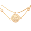 Браслет Xuping Позолота 18K Двойная цепочка с монетой длинна с доп. цепочкой 19-22см х 1мм фото №3 Браслет Xuping Позолота 18K Двойная цепочка с монетой длинна с доп. цепочкой 19-22см х 1мм фото №3