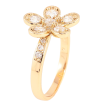 Каблучка Xuping Позолота 18K «Кришталева квітка» фото №2 Каблучка Xuping Позолота 18K «Кришталева квітка» фото №2