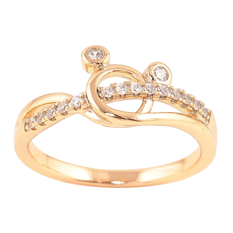 Каблучка Xuping Позолота 18K «Міккі Маус з цирконієм» фото №6