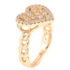 Каблучка Xuping Позолота 18K «Серце з цирконієм» фото №2