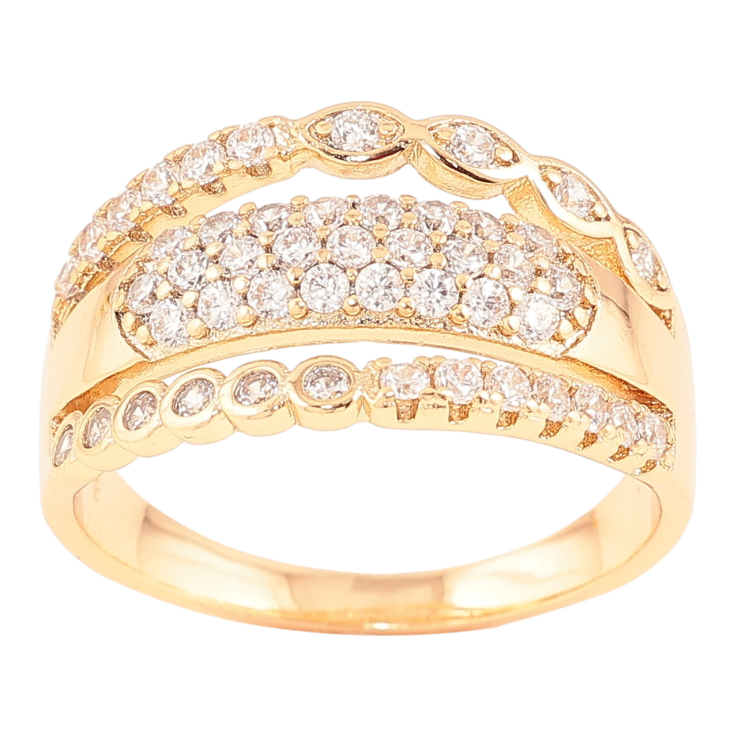 Каблучка Xuping Позолота 18K «Інкрустація цирконієм» фото №12 Каблучка Xuping Позолота 18K «Інкрустація цирконієм» фото №12