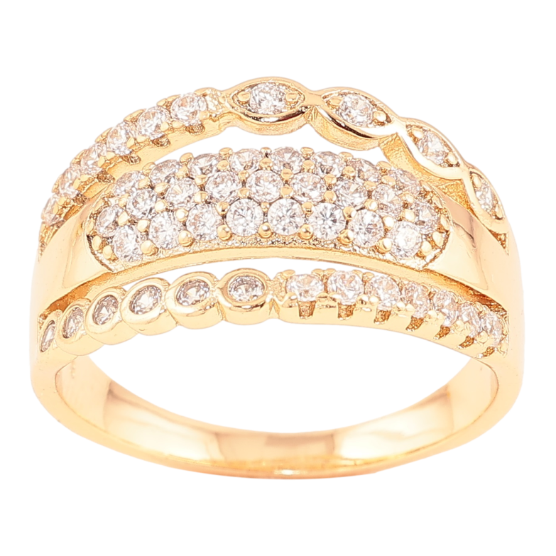 Каблучка Xuping Позолота 18K «Інкрустація цирконієм» фото №12 Каблучка Xuping Позолота 18K «Інкрустація цирконієм» фото №12