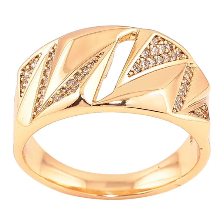 Каблучка Xuping Позолота 18K «Декоративний візерунок з цирконієм» фото №22 Каблучка Xuping Позолота 18K «Декоративний візерунок з цирконієм» фото №22