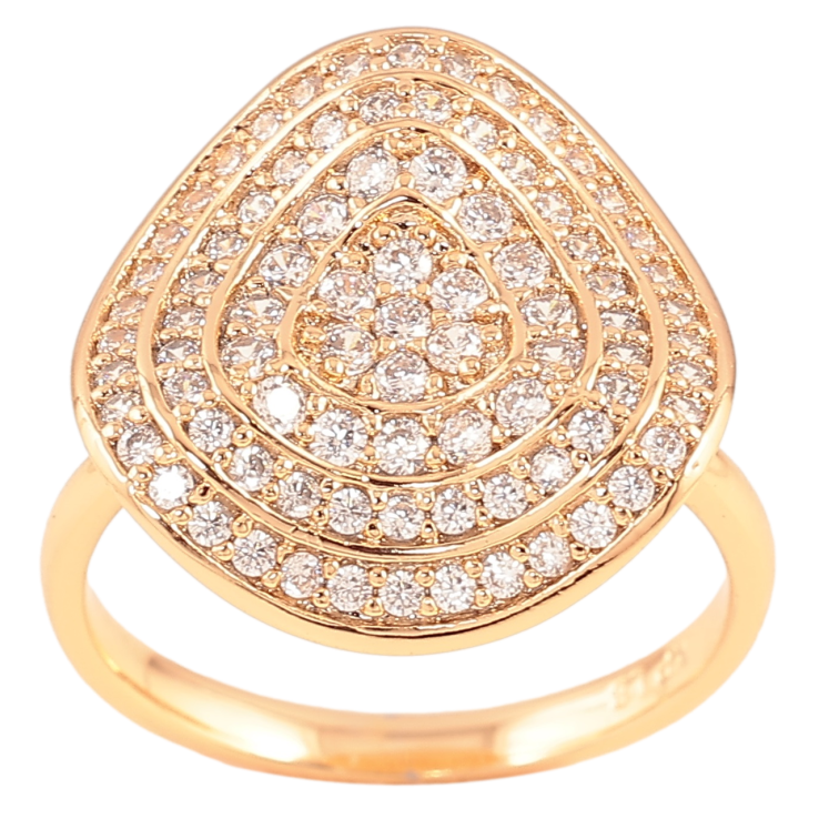 Каблучка Xuping Позолота 18K «Інкрустація цирконієм» фото №9 Каблучка Xuping Позолота 18K «Інкрустація цирконієм» фото №9