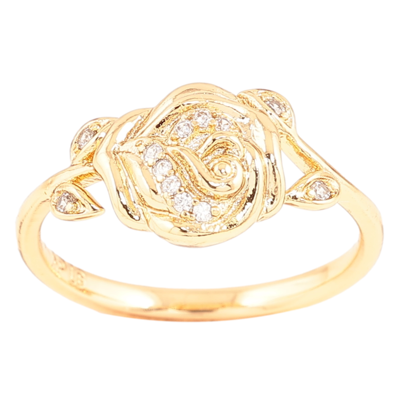 Каблучка Xuping Позолота 18K «Троянда» фото №3 Каблучка Xuping Позолота 18K «Троянда» фото №3
