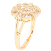 Каблучка Xuping Позолота 18K «Декоративна кришталева квітка» фото №2 Каблучка Xuping Позолота 18K «Декоративна кришталева квітка» фото №2