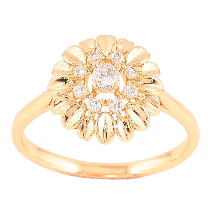 Каблучка Xuping Позолота 18K «Декоративна кришталева квітка» фото №20 Каблучка Xuping Позолота 18K «Декоративна кришталева квітка» фото №20