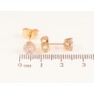 Серьги Xuping M&L Цвет 18K пусеты Фианиты в 6-ти крапановой оправе ø 5мм фото №2