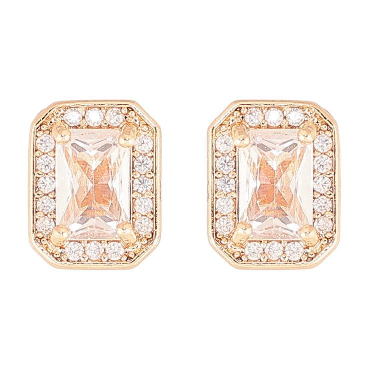 Серьги Xuping M&L Цвет 18K пусеты Фианиты в обрамлении циркония фото №13 Серьги Xuping M&L Цвет 18K пусеты Фианиты в обрамлении циркония фото №13