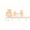 Серьги Xuping M&L Цвет 18K пусеты Фианиты в обрамлении циркония фото №2