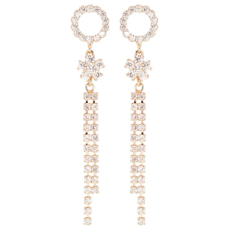 Серьги Xuping M&L Цвет 18K пусеты Кристальные подвески фото №22 Серьги Xuping M&L Цвет 18K пусеты Кристальные подвески фото №22