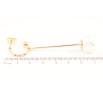 Серьги Xuping M&L Цвет 18K пусеты Жемчужные подвески ø 14мм фото №2 Серьги Xuping M&L Цвет 18K пусеты Жемчужные подвески ø 14мм фото №2