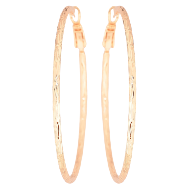Серьги Xuping M&L Цвет 18K кольца (конго) Декоративный узор ø 5см фото №5 Серьги Xuping M&L Цвет 18K кольца (конго) Декоративный узор ø 5см фото №5