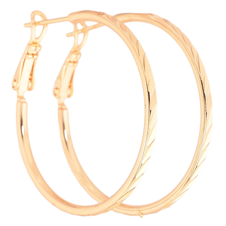 Серьги Xuping M&L Цвет 18K кольца (конго) Декоративный узор ø 3.7см фото №10 Серьги Xuping M&L Цвет 18K кольца (конго) Декоративный узор ø 3.7см фото №10