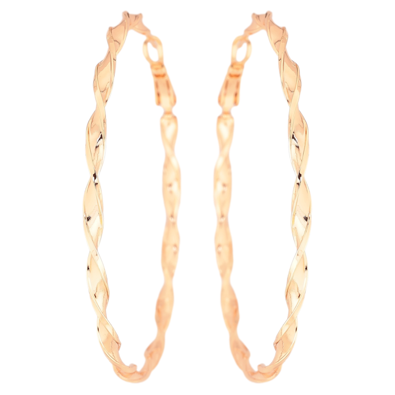 Серьги Xuping M&L Цвет 18K кольца (конго) Декоративный узор ø 6см фото №9