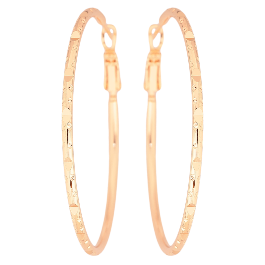 Серьги Xuping M&L Цвет 18K кольца (конго) Декоративный узор ø 5см фото №1 Серьги Xuping M&L Цвет 18K кольца (конго) Декоративный узор ø 5см фото №1