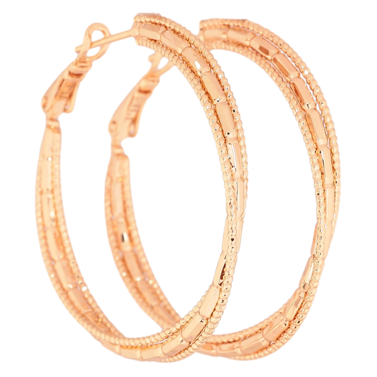 Серьги Xuping M&L Цвет 18K кольца (конго) Декоративный узор ø 4см фото №12 Серьги Xuping M&L Цвет 18K кольца (конго) Декоративный узор ø 4см фото №12