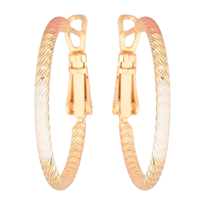 Сережки Xuping M&L Колір 18K кільця (конго) «Декоративний візерунок, пофарбовані емаллю» ø 2.5см фото №11 Сережки Xuping M&L Колір 18K кільця (конго) «Декоративний візерунок, пофарбовані емаллю» ø 2.5см фото №11