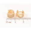 Серьги Xuping M&L Цвет 18K колечки Дорожки циркония фото №2 Серьги Xuping M&L Цвет 18K колечки Дорожки циркония фото №2