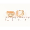 Сережки Xuping M&L Колір 18K колечка «Різьблений візерунок з цирконієм» фото №2