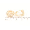 Серьги Xuping M&L Цвет 18K колечки Декоративный узор с цирконием фото №2 Серьги Xuping M&L Цвет 18K колечки Декоративный узор с цирконием фото №2