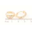 Серьги Xuping M&L Цвет 18K колечки Декоративный узор с цирконием фото №2 Серьги Xuping M&L Цвет 18K колечки Декоративный узор с цирконием фото №2