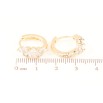 Сережки Xuping M&L Колір 18K колечка «Візерунок з цирконію» фото №2 Сережки Xuping M&L Колір 18K колечка «Візерунок з цирконію» фото №2