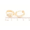 Сережки Xuping M&L Колір 18K колечка «Візерунок з цирконієм» фото №2